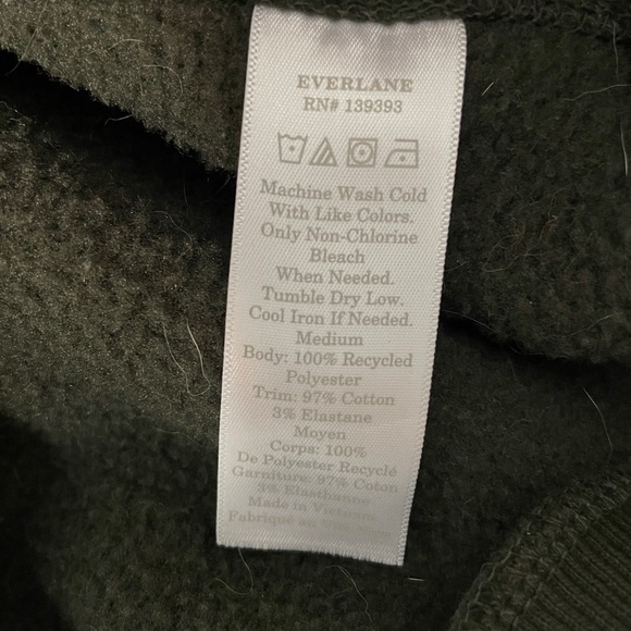 Everlane renew fleece crew neck sweatshirt - Picture 3 of 3